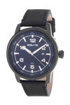 3GUYS Mens Black Leather Strap