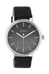 OOZOO Timepieces Black Leather Strap