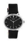 OOZOO Timepieces Black Leather Strap