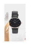 OOZOO Timepieces Black Leather Strap