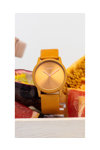 OOZOO Timepieces Orange Leather Strap