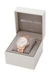 Michael KORS Everest Crystals Chronograph Rose Gold Stainless Steel Bracelet