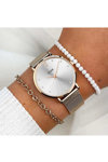 CLUSE Minuit Crystals Rose Gold Stainless Steel Bracelet