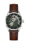 HAMILTON Jazzmaster Open Heart Automatic Brown Leather Strap