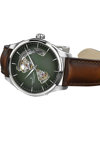 HAMILTON Jazzmaster Open Heart Automatic Brown Leather Strap