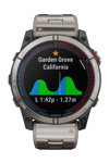 GARMIN Quatix 7X Solar Titanium Grey Bracelet