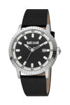 Just CAVALLI Gents Black Leather Strap