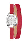 GO Mademoiselle Crystals Red Leather Strap