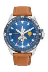 PATROUILLE DE FRANCE Athos 8 Automatic Brown Leather Strap