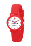 U.S.POLO Kids Red Silicone Strap