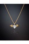 CHIARA FERRAGNI Cupido 18ct Gold Plated Necklace with Zircons