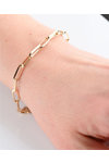 Paperclip bracelet made of 14ct Gold By Savvidis