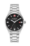 SWISS MILITARY HANOWA Roadrunner Silver Stainless Steel Bracelet