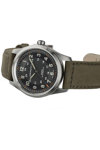 HAMILTON Khaki Field Automatic Olive Green Leather Strap