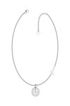 GUESS Re-Leaf Stainless Steel Necklace with Zircons