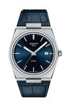 TISSOT T-Classic PRX 40 205 Blue Leather Strap