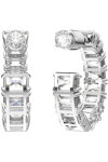 SWAROVSKI White Millenia hoop earrings Octagon cut