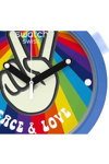 SWATCH Pride Peace Hand Love Blue Silicone Strap