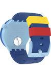 SWATCH Pride Peace Hand Love Blue Silicone Strap