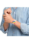 SWATCH Pride Stripe Fierce White Silicone Strap