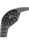 KENNETH COLE Modern Classic Diamond Black Stainless Steel Bracelet