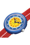 Flik Flak Retro Red Two Tone Plastic Strap