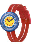 Flik Flak Retro Red Two Tone Plastic Strap