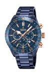 FESTINA Chronograph Blue Stainless Steel Bracelet