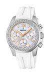 FESTINA Crystals Chronograph White Rubber Strap