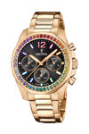 FESTINA Crystals Chronograph Rose Gold Stainless Steel Bracelet