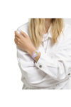 SWATCH Bioceramic Time For Joy Purple Silicone Strap