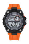 TEKDAY Chronograph Orange Plastic Strap