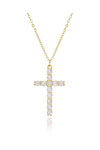 DOUKISSA NOMIKOU Big Cross Necklace Pave