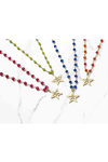 DOUKISSA NOMIKOU Fuchsia Rosary Star Necklace