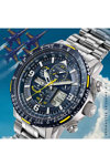 CITIZEN Promaster Skyhawk A-T Eco-Drive RadioControlled Dual Time Chronograph Silver Stainless Steel Bracelet