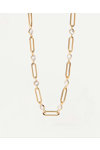 PDPAOLA Carry-Overs Miami Gold Chain Necklace made of 18ct-Gold-Plated Sterling Silver