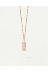 PDPAOLA Carry-Overs Icy Gold Necklace made of 18ct-Gold-Plated Sterling Silver