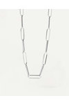 Κολιέ PDPAOLA Carry-Overs Big Statement Chain Silver Necklace από επιροδιωμένο Ασήμι 925