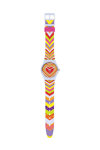 SWATCH Flower Power Groovy Love Multicolor Silicone Strap