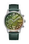 POLICE Lanshu Green Leather Strap