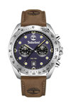 TIMBERLAND Carrigan Dual Time Brown Leather Strap