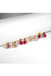 Σκουλαρίκια DOUKISSA NOMIKOU Happiness Stud Earrings (Ruby and Pink Zircon Stones)