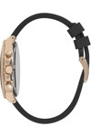 BEVERLY HILLS POLO CLUB Dual Time Black Rubber Strap