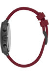 BEVERLY HILLS POLO CLUB Dual Time Bordeaux Rubber Strap