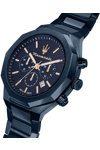 MASERATI Stile Chronograph Blue Stainless Steel Bracelet