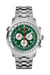 SWISS ALPINE MILITARY Spirit Chronograph Silver Stainless Steel Bracelet