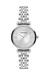 Emporio ARMANI Gianni Crystals T-Bar Silver Stainless Steel Bracelet