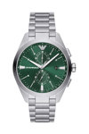 Emporio ARMANI Claudio Chronograph Silver Stainless Steel Bracelet