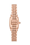 Emporio ARMANI Gianni T-Bar Crystals Rose Gold Stainless Steel Bracelet