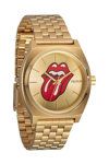 NIXON Rolling Stones Time Teller Gold Stainless Steel Bracelet